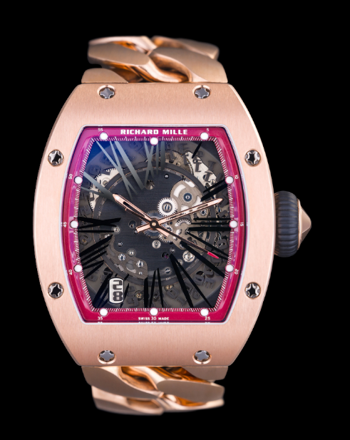 Review Richard Mille RM 023 Red Gold 'Gourmet Bracelet' Replica Watch